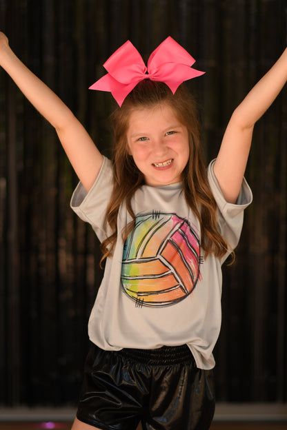 Rainbow Volleyball Youth/Adult Tee