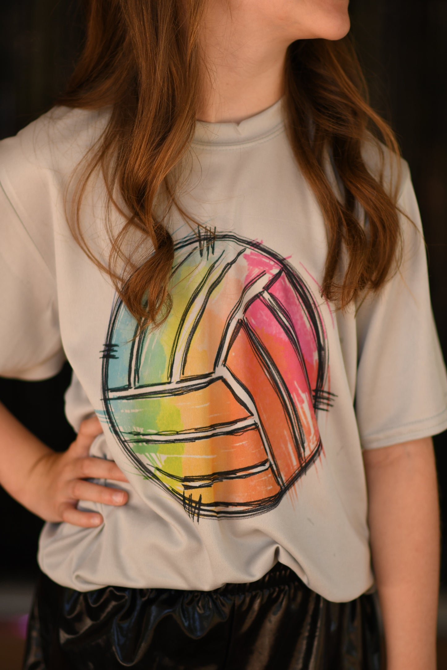 Rainbow Volleyball Youth/Adult Tee