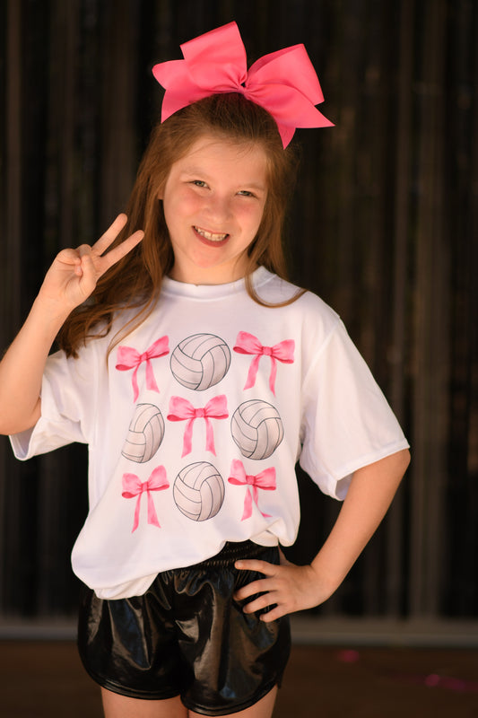 Volleyball and Bows Youth/Adult Tee