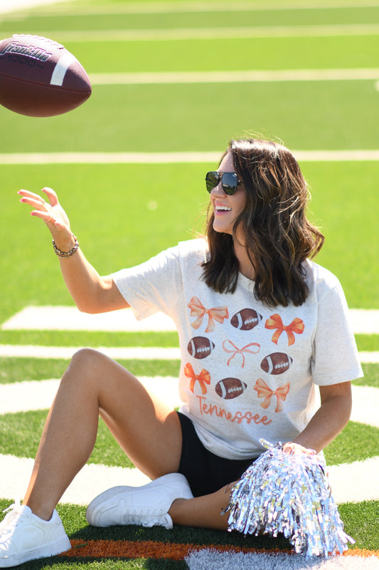 Tennessee Football and Bow Tee