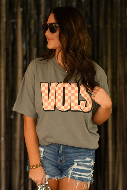 VOLS Checkered Tee