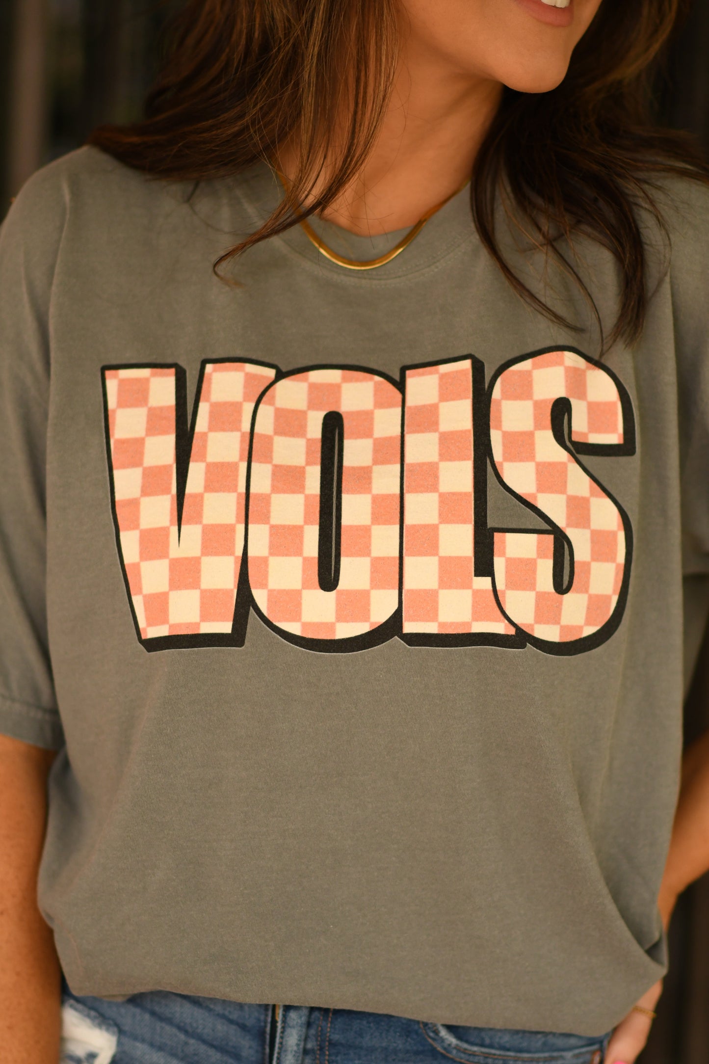 VOLS Checkered Tee