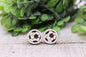 Soccer || Stud Earrings || Hypoallergenic