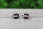 Textured Football Stud Earrings