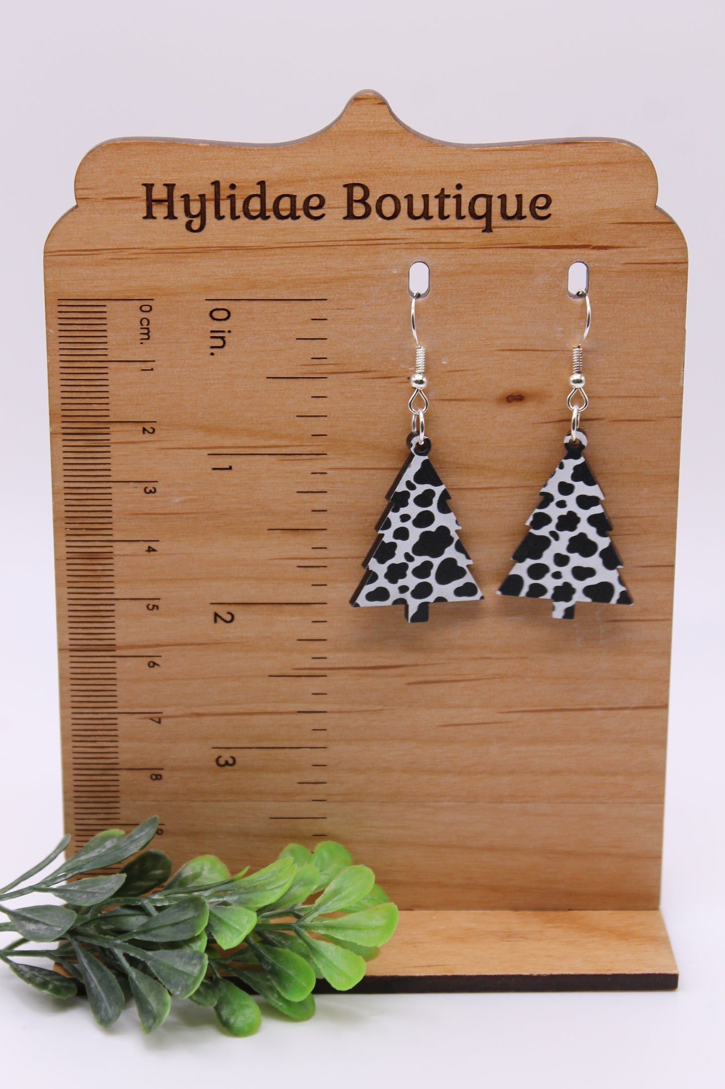 Cow Christmas Tree • Dangle Earrings