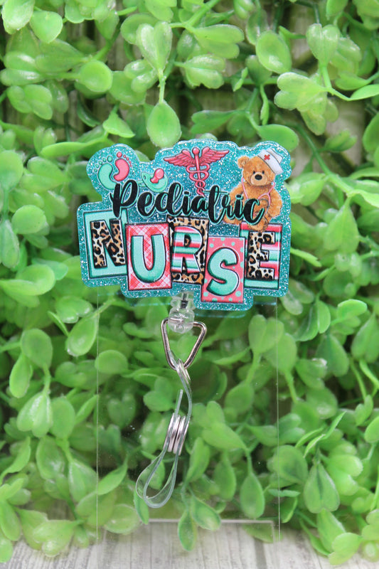 Pediatric Nurse Badge/ID Holder Reel