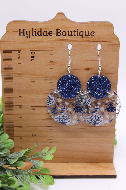 Winter Scene • Dangle Earrings