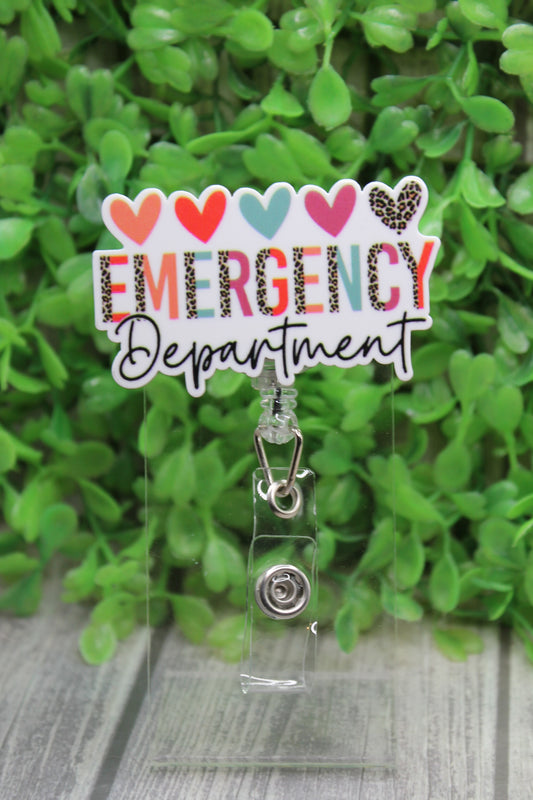 Emergency Department Badge/ID Holder Reel
