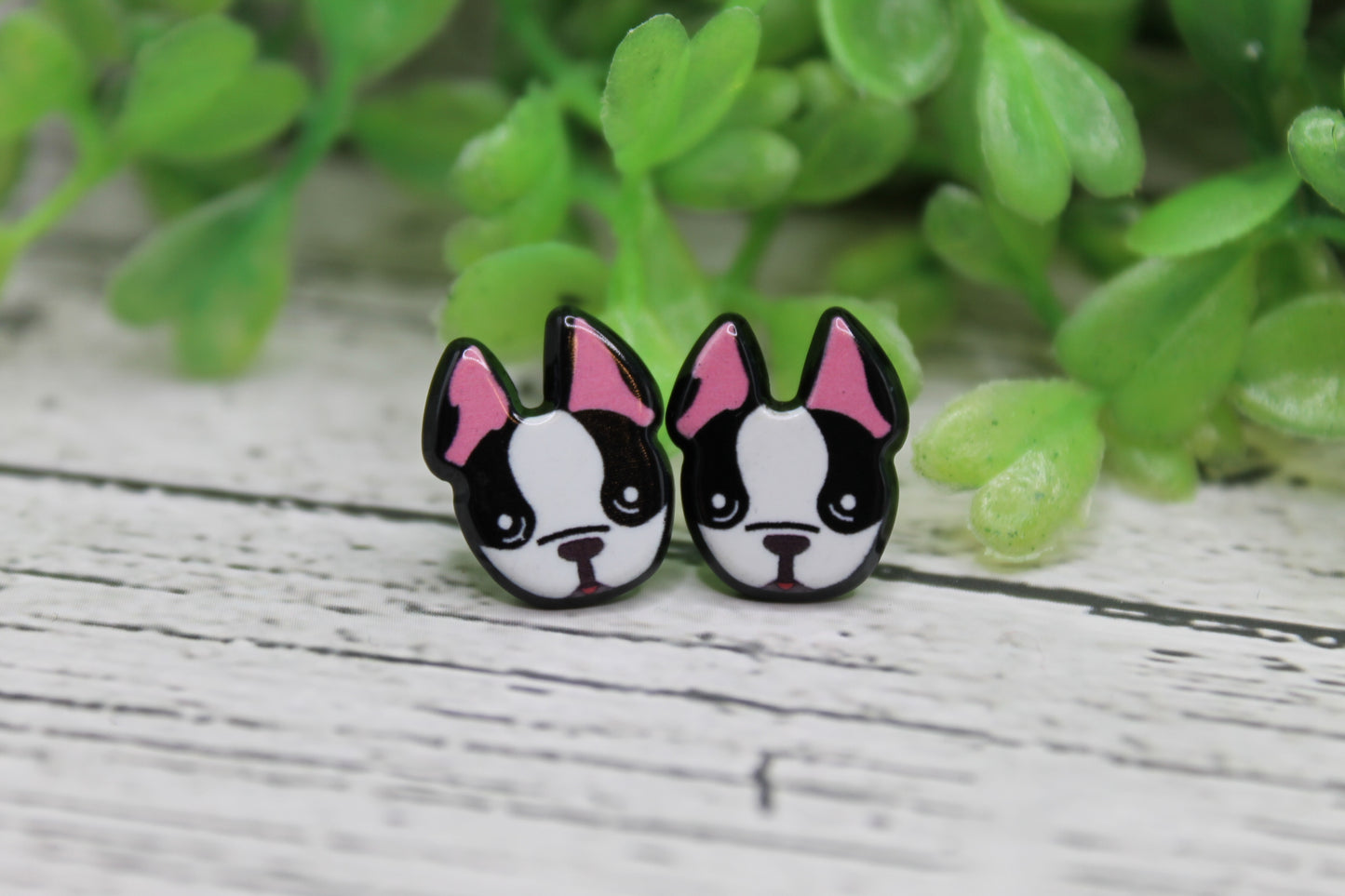 Frenchie Dog Stud Earrings