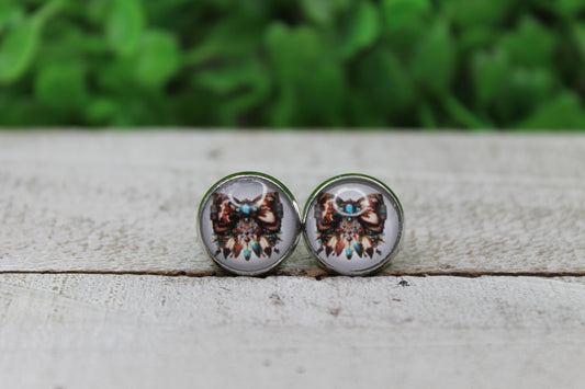 Western Bow Stud Earrings