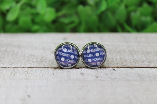 Pickleball Stud Earrings