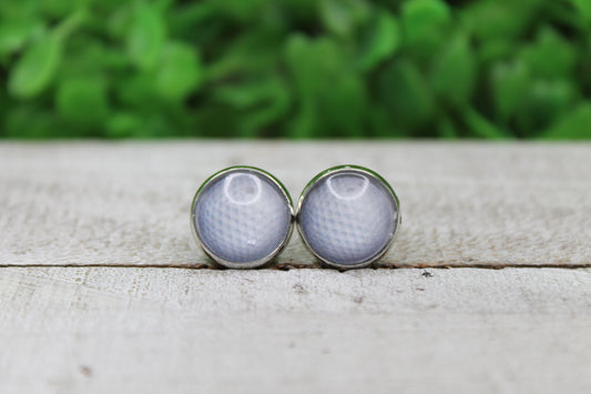 Golf Ball Stud Earrings