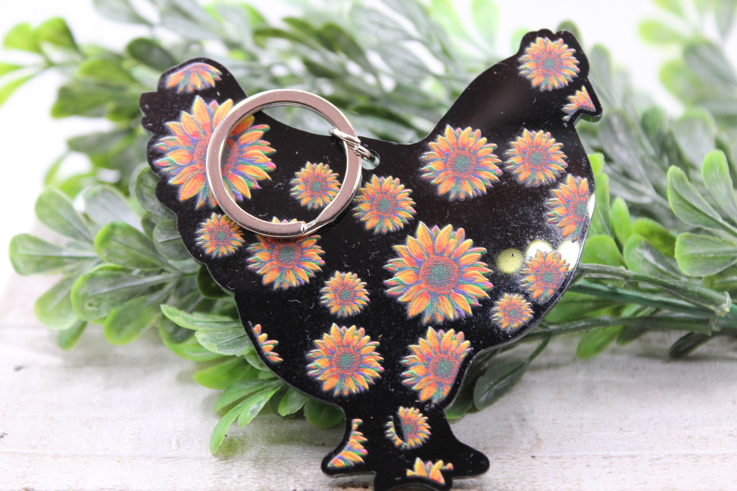 Sunflower Chicken • Keychain