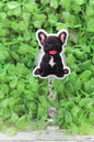 Frenchie Dog Badge Reel