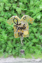 Scrub Life Yellow Confetti Badge Reel