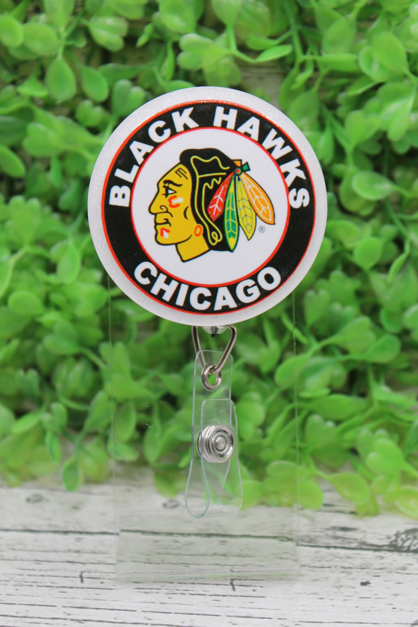 Chicago Black Hawks Circle Badge Reel