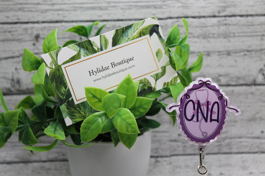 CNA Framed Purple Badge Reel