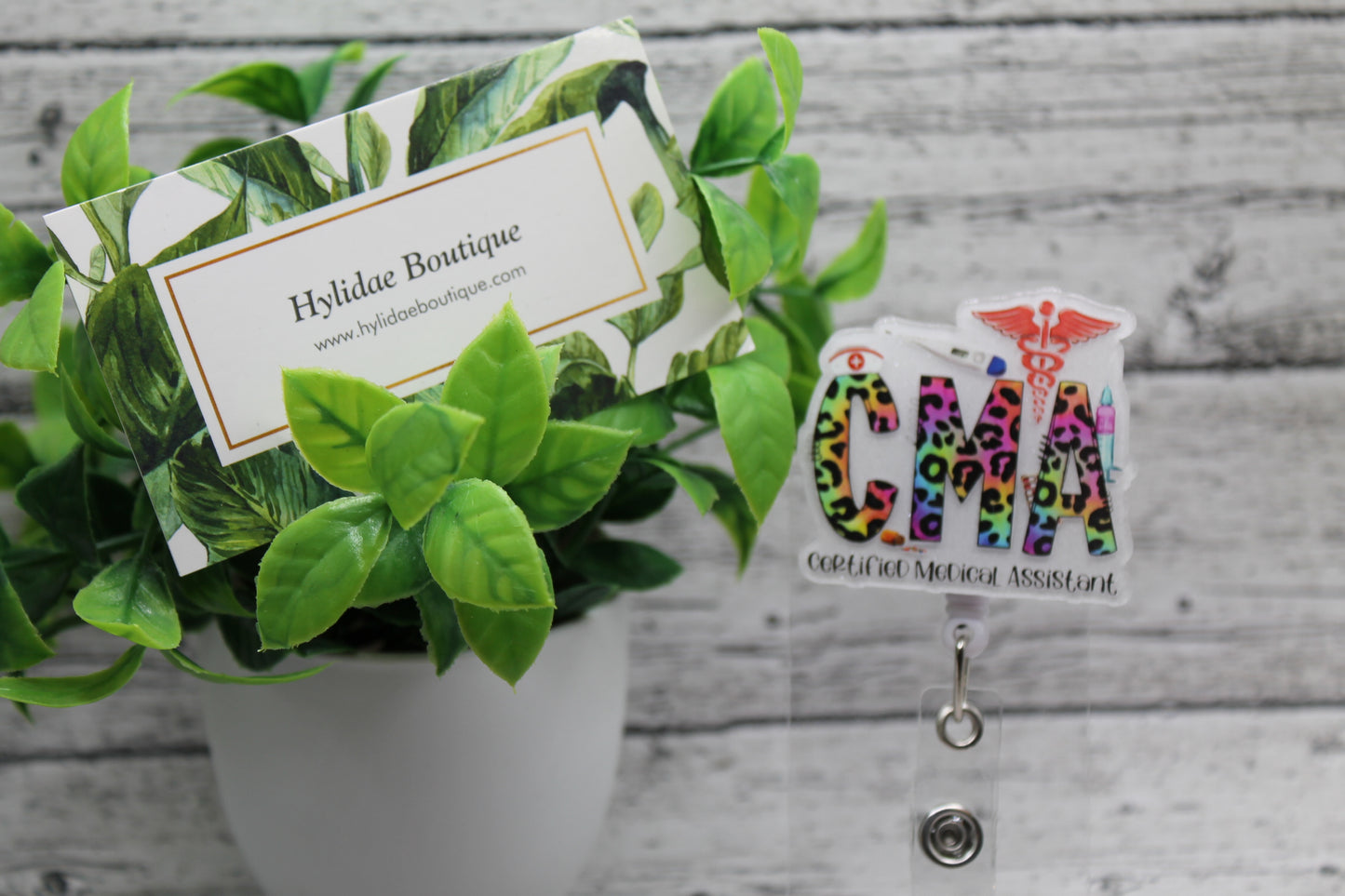CMA Colorful Leopard Badge Reel