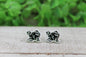 Texas Checkered Stud Earrings