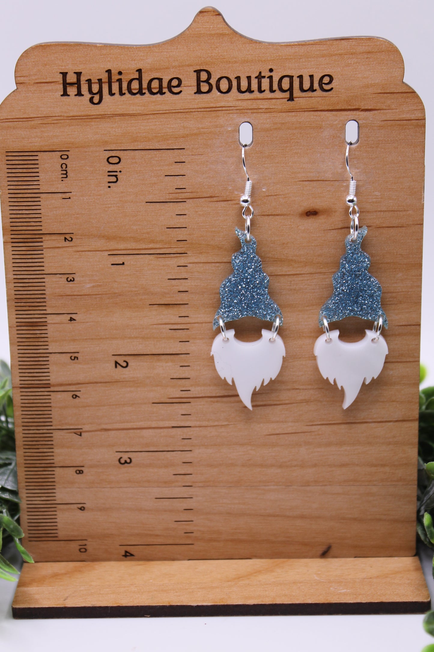 Ice Blue Gnome || Drop Earrings *SALE*