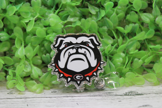 Georgia Bulldog Badge Reel