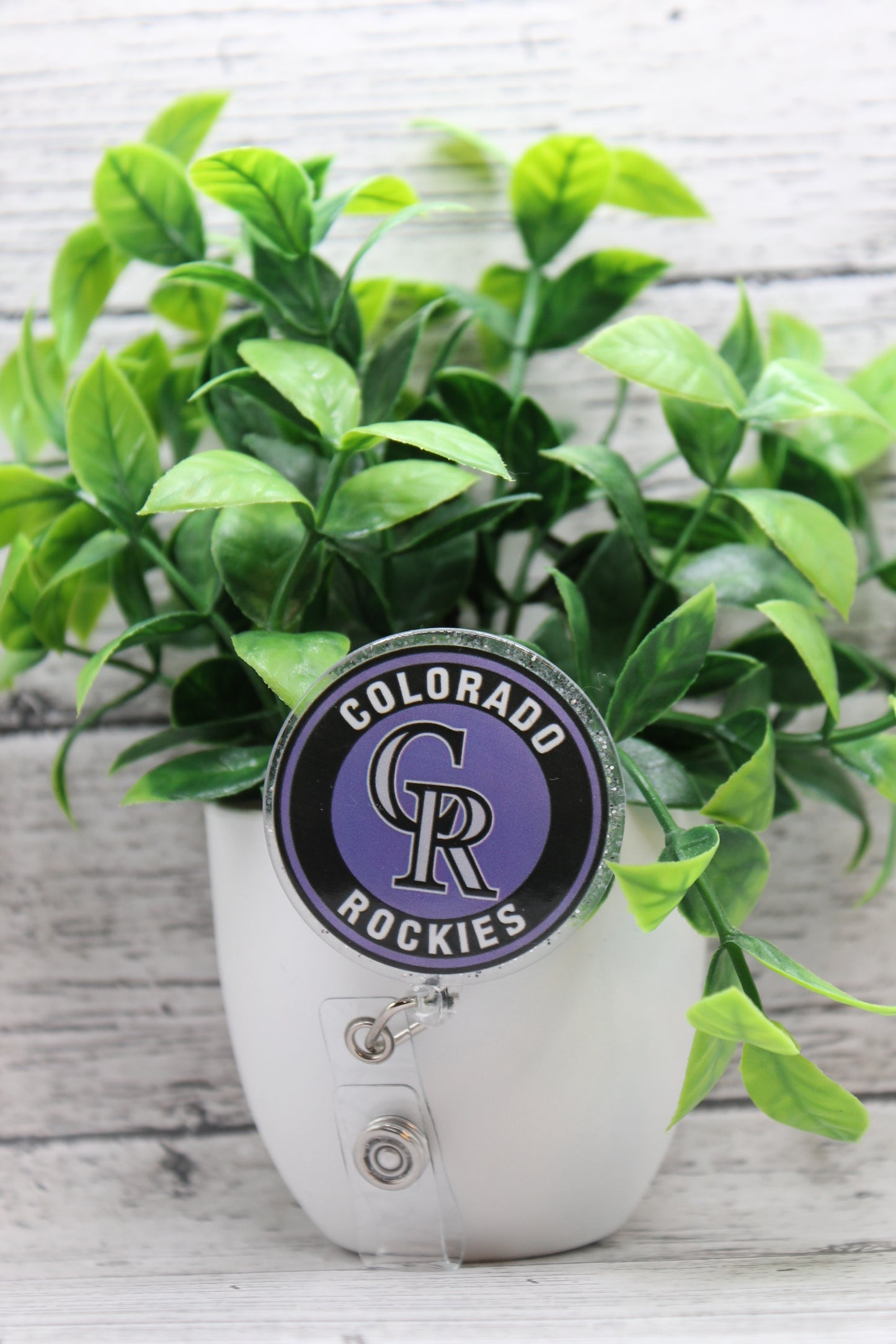 Colorado Rockies Baseball Circle Badge Reel