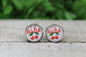 MAMA Cherries Glass Stud Earrings