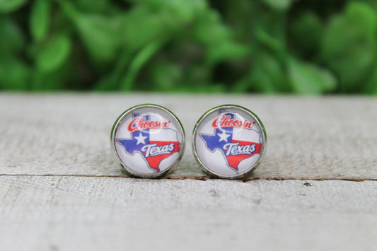 Choosin Texas Glass Stud Earrings