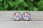 LOVE Phillies Baseball Glass Stud Earrings