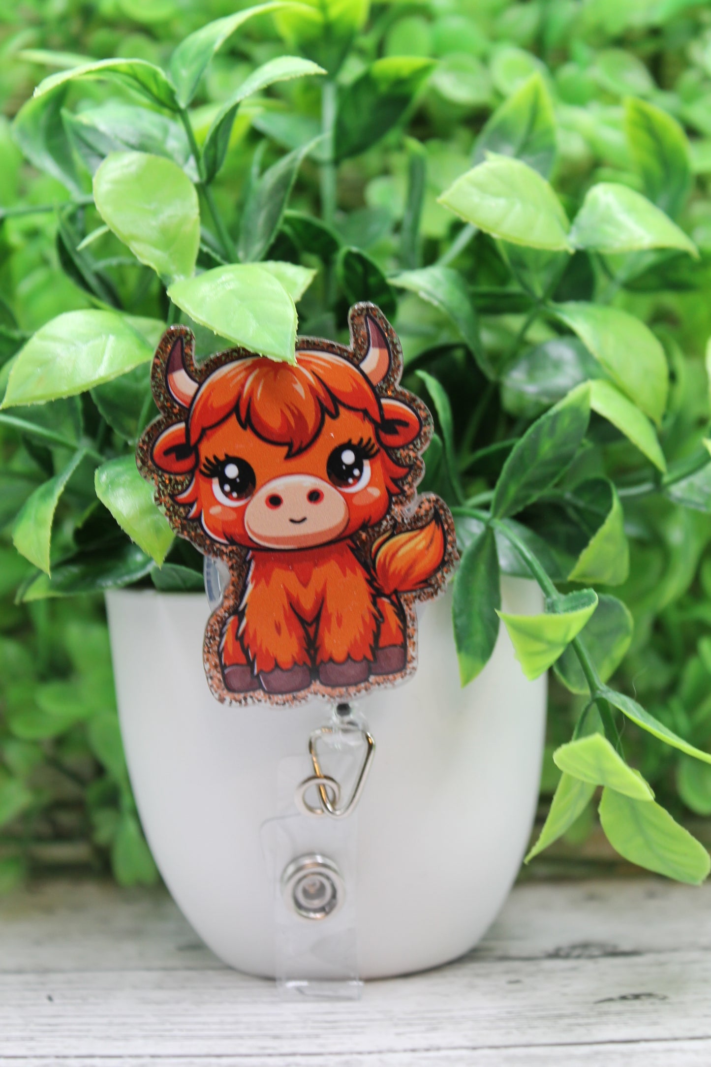 Brown Cow Badge Reel