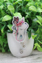 Floral Tooth Butterfly Dentistry Badge Reel