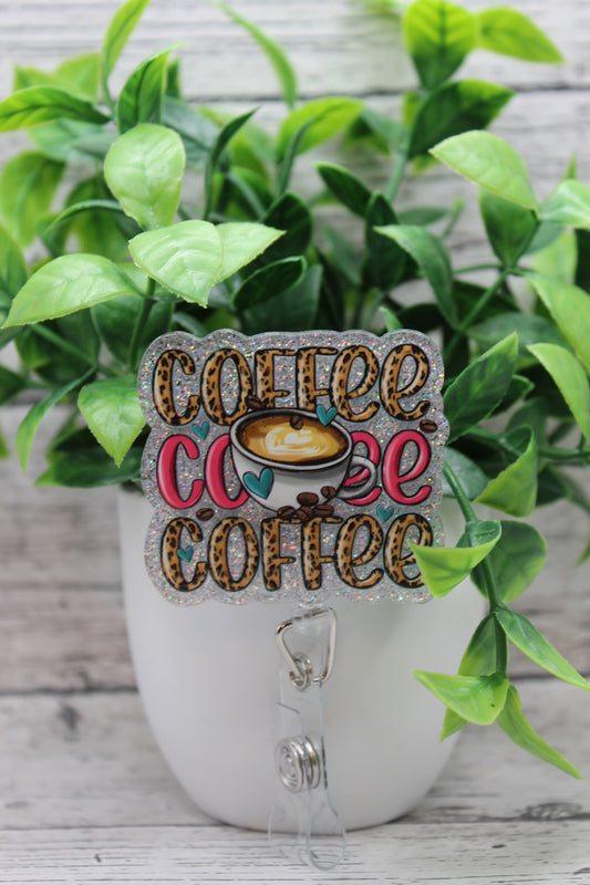 Coffee Repeat Badge Reel