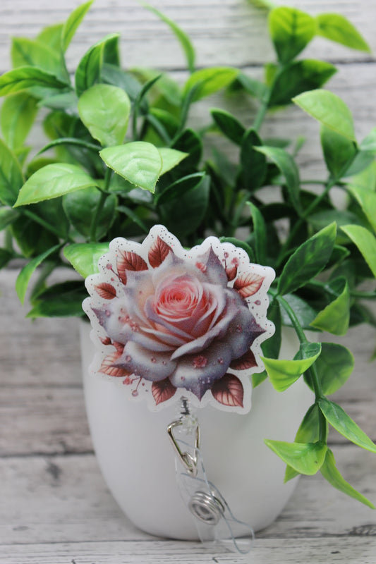 Beautiful Rose Badge Reel