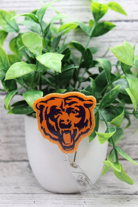Chicago Bears Glitter Badge Reel
