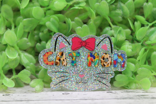 CAT MOM Badge Reel