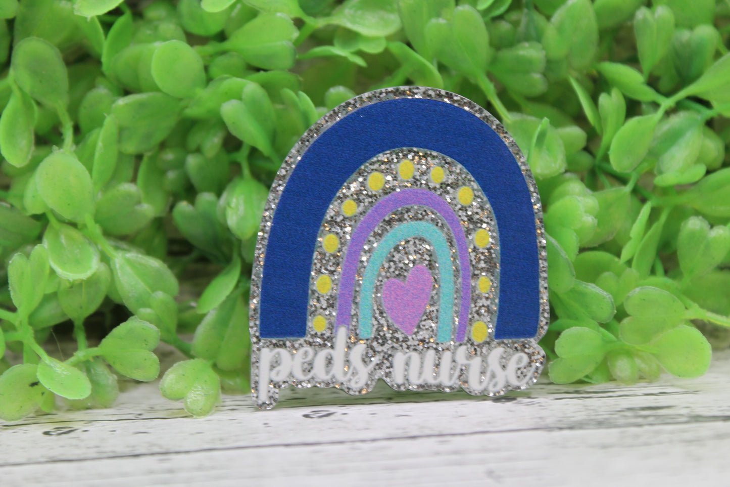 Peds Nurse Rainbow Badge Reel