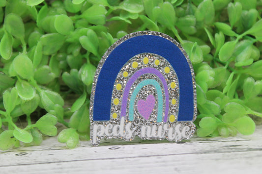 Peds Nurse Rainbow Badge Reel