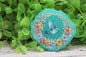 Floral Hummingbird Badge Reel
