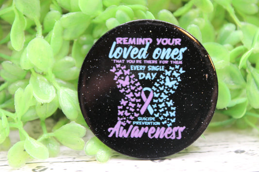 Suicide Prevention Awareness Circle Badge Reel
