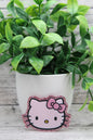 Pink Bow Cat Badge Reel