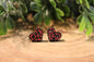 Pink Leopard Hearts Valentine's Day • Stud Earrings