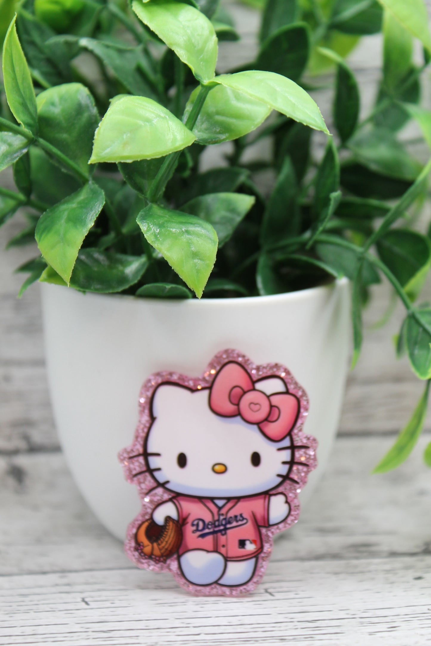 Dodgers Baseball Cat Badge Reel