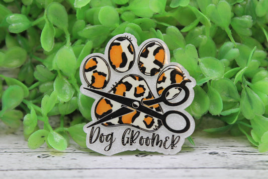 Dog Groomer Badge Reel