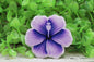 Two-Toned Purple Hibiscus Flower Badge Reel