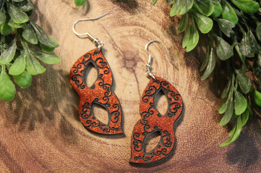 Mascaraed Mask • Dangle Earrings