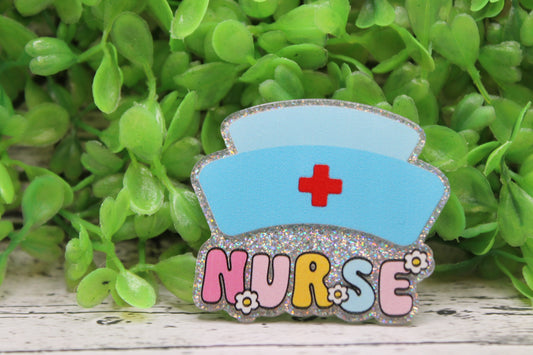 Nurse Hat Badge Reel