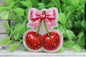 Cherries with Pink Bow Badge Reel