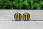 Softball Brushstrokes Stud Earrings