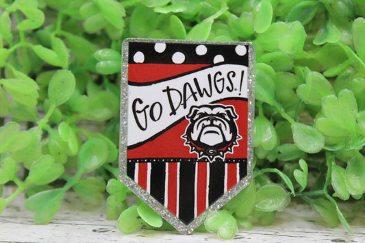 Go Dawgs! George Pennant Badge Reel