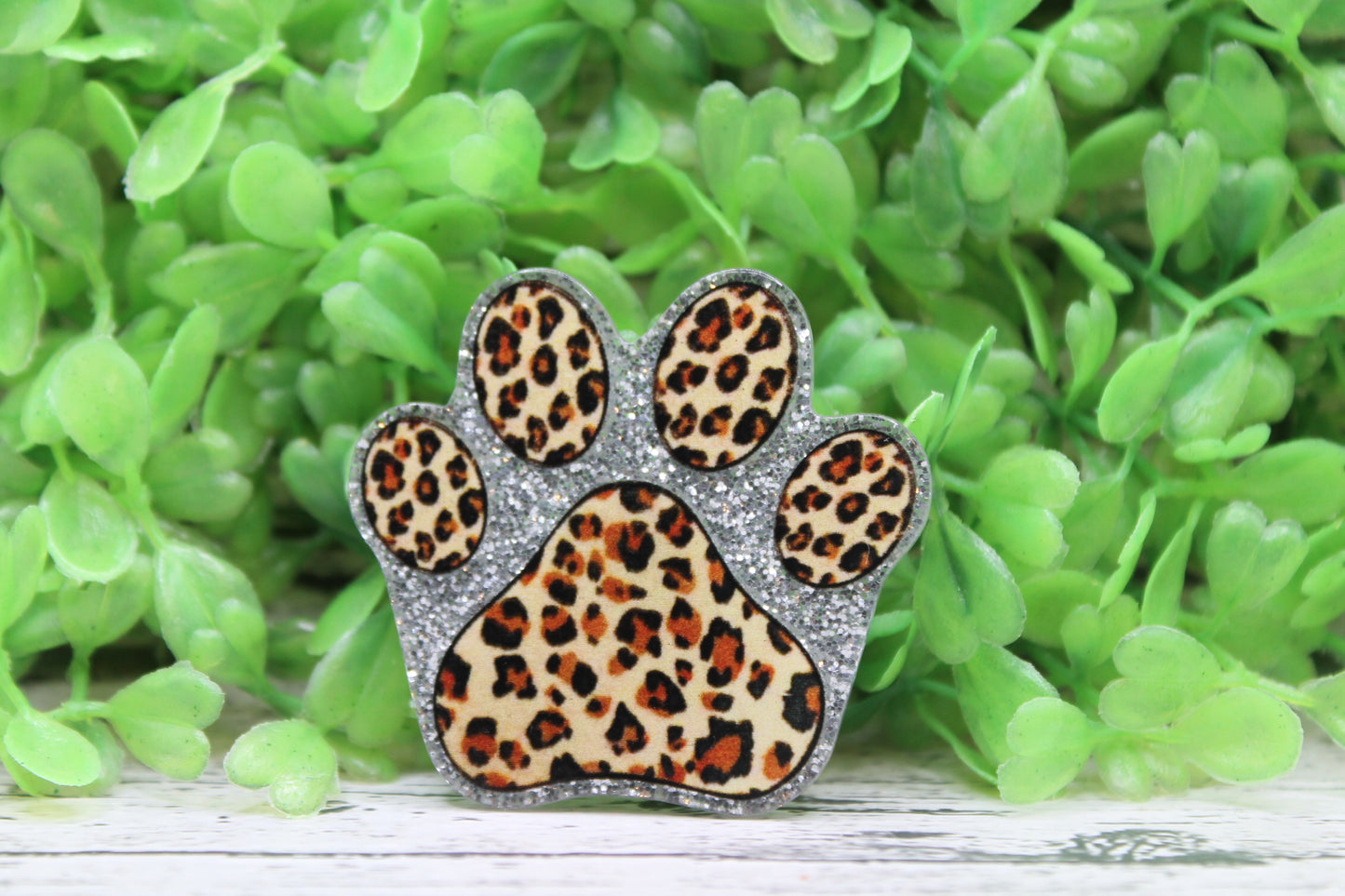 Leopard Paw Print Badge Reel